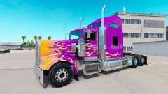 La peau de la Californie Flammes sur le camion Kenworth W900 pour American Truck Simulator