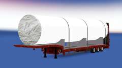 Low sweep mit einem großen, weißen Rohr für American Truck Simulator