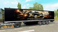 La peau de World of Tanks sur la remorque pour Euro Truck Simulator 2