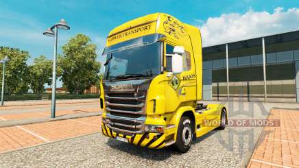 Schwertransport Hanys skin für Scania-LKW für Euro Truck Simulator 2