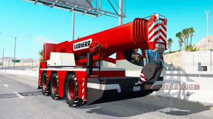 Grue Mobile Liebherr dans le trafic v2.0 pour American Truck Simulator