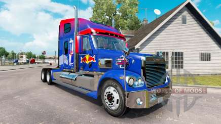 Red Bull de la peau pour le Freightliner Coronado tracteur pour American Truck Simulator