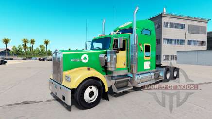 Boston Celtics Haut für den Kenworth W900 Zugmaschine für American Truck Simulator