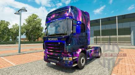 Haut-Desktop oGrafhic auf Zugmaschine Scania für Euro Truck Simulator 2