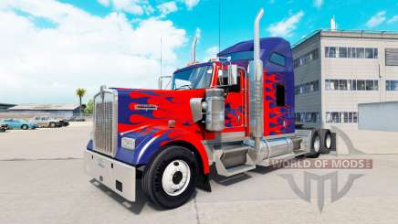 De la peau pour Optimus Prime camion Kenworth W900 pour American Truck Simulator