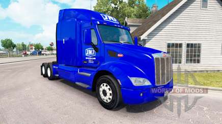 La peau JNJ Express Inc. le tracteur Peterbilt pour American Truck Simulator