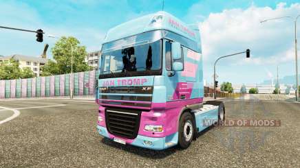 Jan Tromp-skin für die Zugmaschine DAF XF 105.510 für Euro Truck Simulator 2