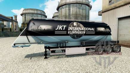 JKT Internationale de la peau pour la semi-remorque-camion de ciment pour Euro Truck Simulator 2