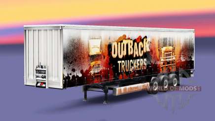 Les Routiers de l'Outback de la peau sur la remorque pour Euro Truck Simulator 2