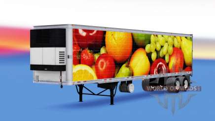 La peau des Fruits Frais dans frigorifique semi-remorque pour American Truck Simulator