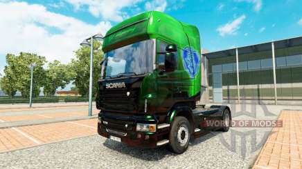 Exklusive Metallic-skin für den Scania truck für Euro Truck Simulator 2