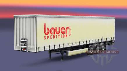 La peau Bauer Spedition GmbH sur la remorque pour Euro Truck Simulator 2