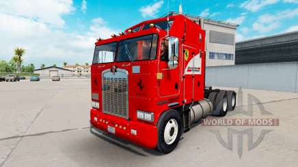 La Scuderia Ferrari peau pour Kenworth K100 camion pour American Truck Simulator