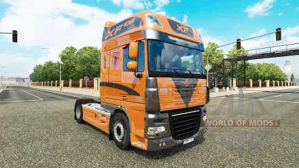 La peau sur le tracteur DAF XF 105.510 pour Euro Truck Simulator 2