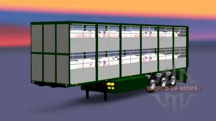 Semi-remorque-bovins transporteur Ferkel Trans v2.0 pour Euro Truck Simulator 2