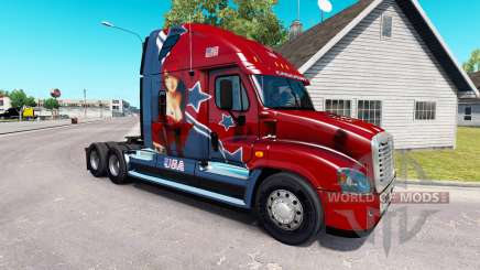 La peau Mandy au tracteur Freightliner Cascadia pour American Truck Simulator