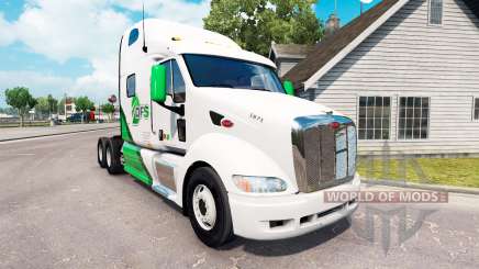 Skin DFS Danfreiht on tractor Peterbilt 387 pour American Truck Simulator