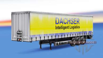 Dachser peau v1.1 sur la remorque pour Euro Truck Simulator 2