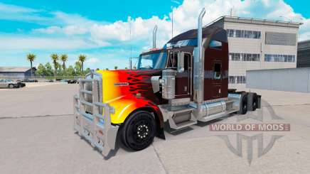 HotRod de la peau pour le Kenworth W900 tracteur pour American Truck Simulator