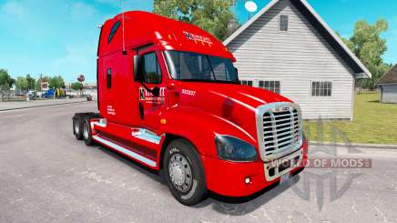 La peau sur le Chevalier de camion Freightliner Cascadia pour American Truck Simulator