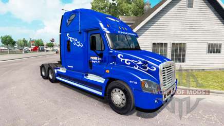Haut Prime Inc. auf der Zugmaschine Freightliner Cascadia für American Truck Simulator