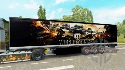 La peau de World of Tanks sur la remorque pour Euro Truck Simulator 2