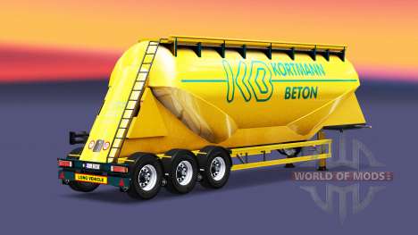 La peau Kortmann Beton est un semi-réservoir pour Euro Truck Simulator 2
