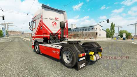 TruckSim de la peau pour DAF camion pour Euro Truck Simulator 2