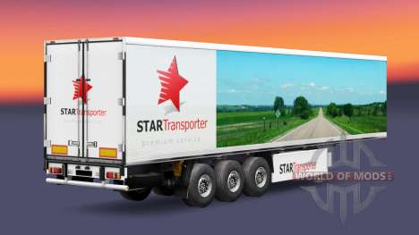 Haut Sterne-Transport auf semi-Trailern für Euro Truck Simulator 2