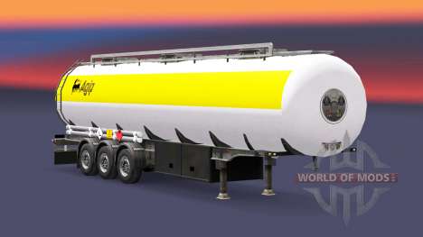La peau Agip carburant semi-remorque pour Euro Truck Simulator 2