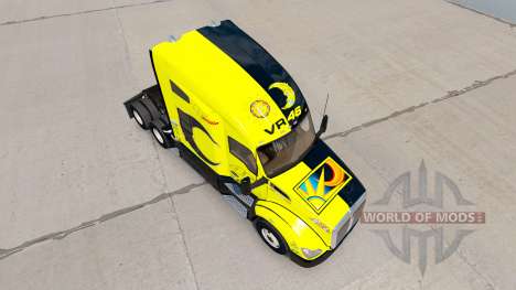 Haut Valentino Rossi auf einem Kenworth-Zugmasch für American Truck Simulator