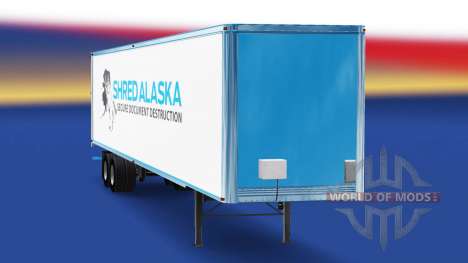 La peau de Déchiqueter l'Alaska sur la remorque pour American Truck Simulator