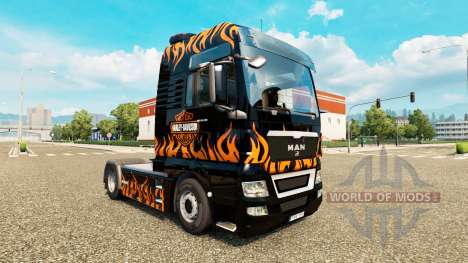 La peau Harley-Davidson sur le camion de l'HOMME pour Euro Truck Simulator 2