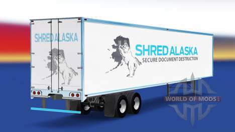 La peau de Déchiqueter l'Alaska sur la remorque pour American Truck Simulator