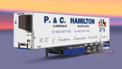 Semi-trailer-Kühlschrank Chereau P. & C. Hamilto für Euro Truck Simulator 2