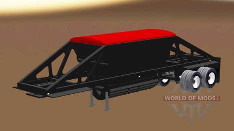 Semi-trailer-Kipper mit Bodenentleerung für American Truck Simulator