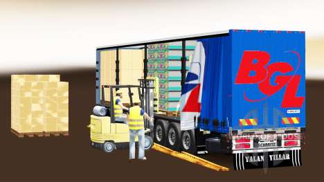 Vorhang semi-trailer Schmitz Cargobull BGL für Euro Truck Simulator 2