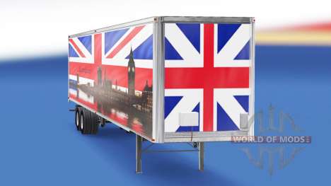 La peau de Londres v1.2 sur la remorque pour American Truck Simulator