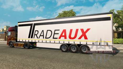Rideau semi-remorque Krone Tradeaux pour Euro Truck Simulator 2