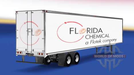 Florida Chemische Haut auf dem Anhänger für American Truck Simulator