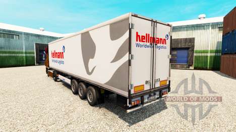La peau Hellman sur la semi-remorque-le réfrigér pour Euro Truck Simulator 2