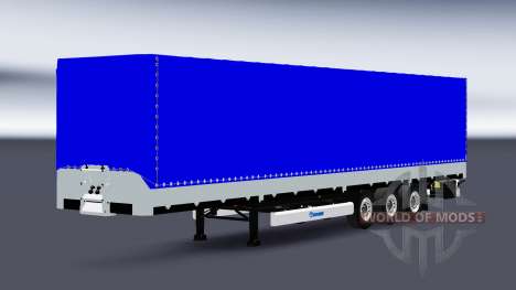 Flachbett-Sattelauflieger Krone SDP27 für Euro Truck Simulator 2