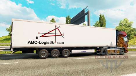 La peau de l'ABC-Logistique pour les semi-frigor pour Euro Truck Simulator 2
