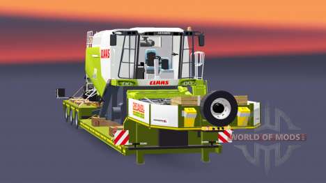 Bas de balayage avec une cargaison CLAAS Lexique pour Euro Truck Simulator 2