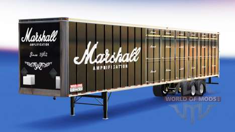 La peau Marshall Amplification sur la remorque pour American Truck Simulator