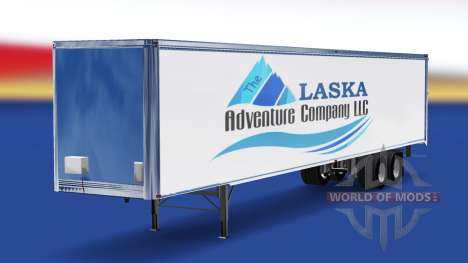 Haut Das Alaska Adventure Company auf den traile für American Truck Simulator