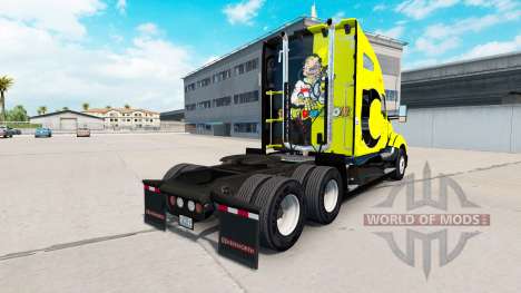 La peau Valentino Rossi sur un tracteur Kenworth pour American Truck Simulator