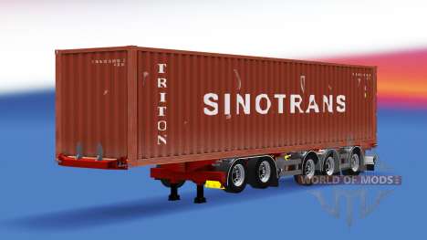 Container-Auflieger D-tec für American Truck Simulator