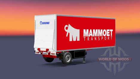 Semitrailer refrigerator Couronne Mammoet pour Euro Truck Simulator 2
