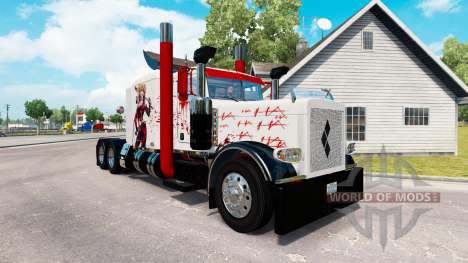 Harley Quin skin für den truck-Peterbilt 389 für American Truck Simulator